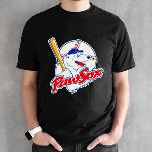 PawSox Retro Logo Baseball Team Graphic T-Shirt Sports Fan Classic Tee 05